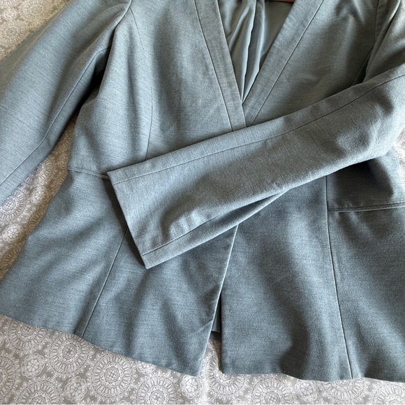 Antonio Melani Slate Blue One-Button Blazer Jacket Size 10 - Picture 5 of 11